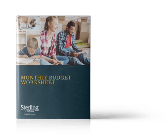 monthly budget worksheet cover image